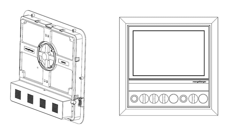 Verteiler-Einbaugehäuse für Smart-X Advanced Display der Firma Schneider Elektric