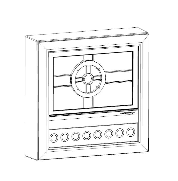 Verteiler-Einbaugehäuse für Smart-X Advanced Display der Firma Schneider Elektric