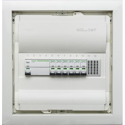 Elektroverteilung bestückt Elektroverteilung 1-reihig mit Tür WSUPV1V03