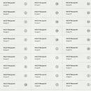 HACCP Messpunkt Identifier als Bogen mit 45 Labeln für Hofer / Aldi Süd