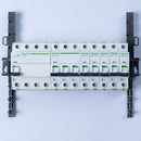 Modular plug-in DIN rail device carrier (without DIN rail devices)