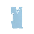 Abschlussplatte für Reihenklemme auf Hutschiene Schaltschrankbau Schaltanlagenbau